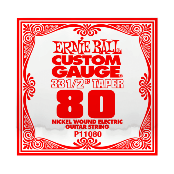 Ernie Ball .080 Nickel Wound Single Electric Guitar String