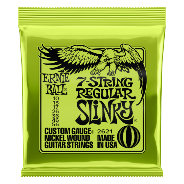 Ernie Ball Regular Slinky 7-String Electric Guitar Strings - 10-56