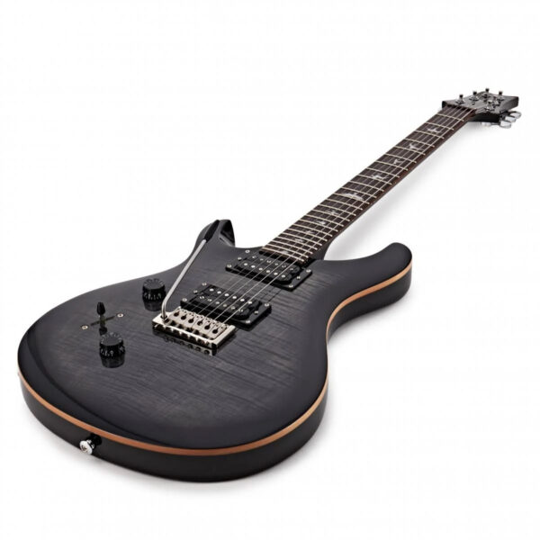 PRS SE Custom 24 Left Handed Electric Guitar - Charcoal Burst - Angle