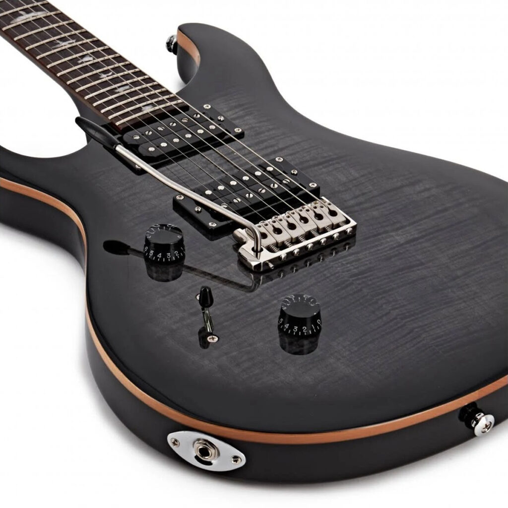 PRS SE Custom 24 Left Handed Electric Guitar - Charcoal Burst - Body 2