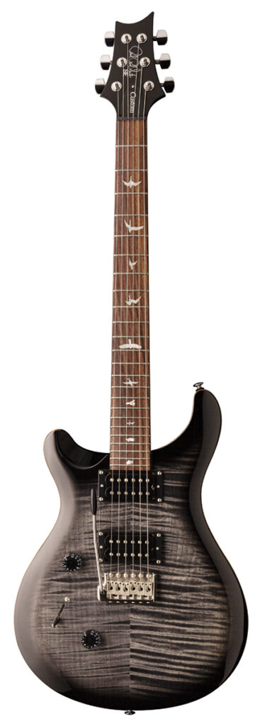 PRS SE Custom 24 Left Handed Electric Guitar - Charcoal Burst - Full
