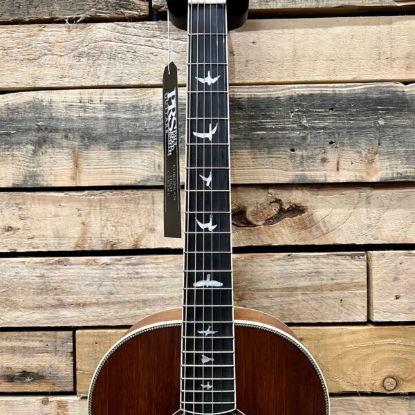 PRS SE P20E Tonare Parlour Electro-Acoustic Guitar - Satin Mahogany - Fretboard