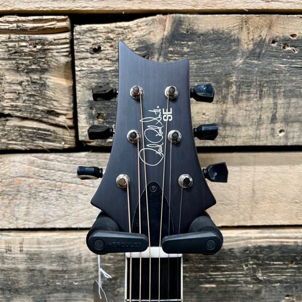 PRS SE P20E Tonare Parlour Electro-Acoustic Guitar - Satin Mahogany - Headstock