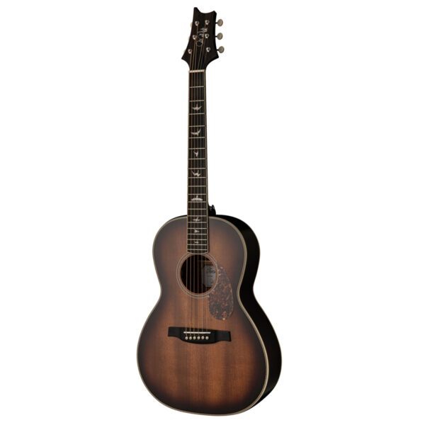 PRS SE P20E Tonare Parlour Electro-Acoustic Guitar - Satin Tobacco Sunburst - Angle