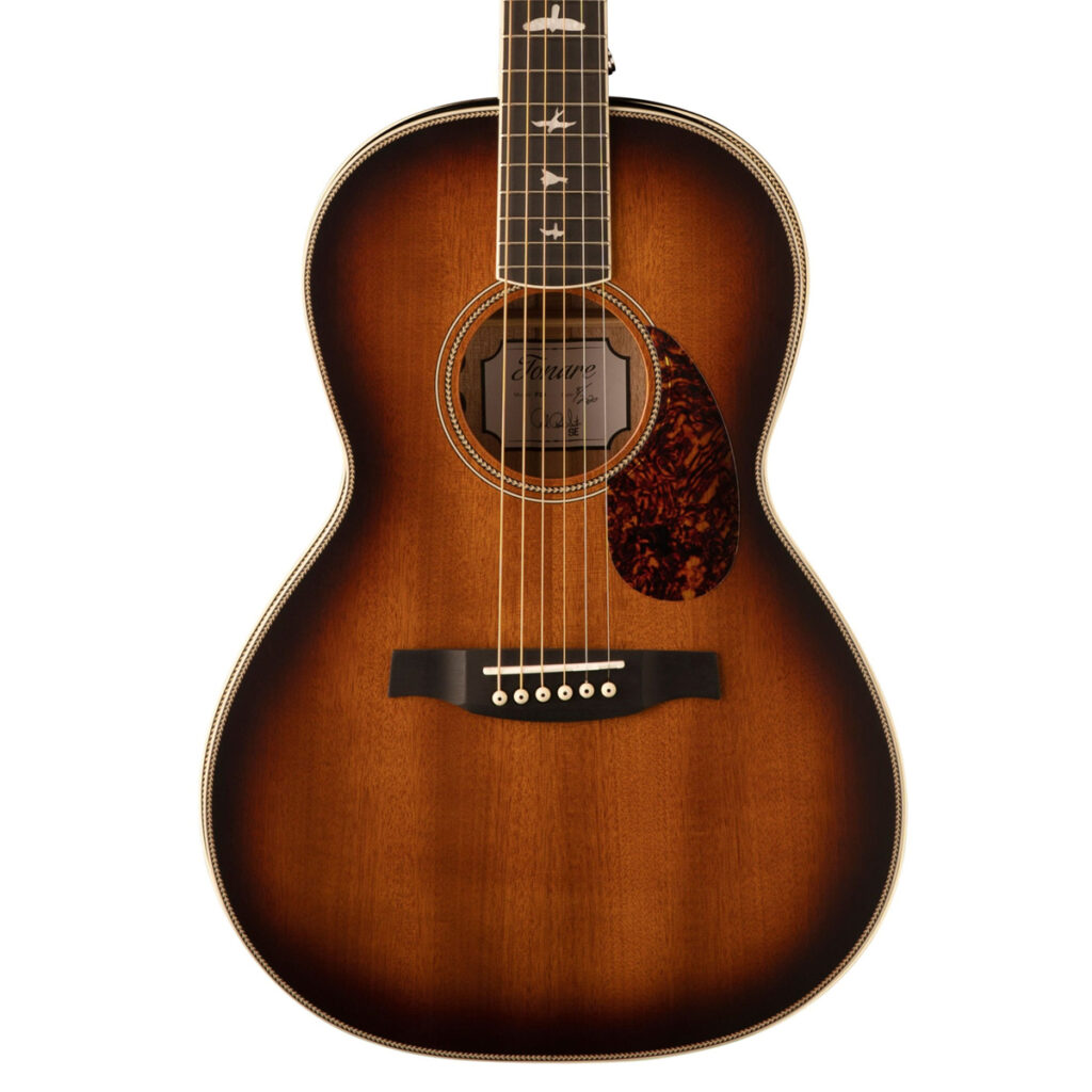 PRS SE P20E Tonare Parlour Electro-Acoustic Guitar - Satin Tobacco Sunburst - Body
