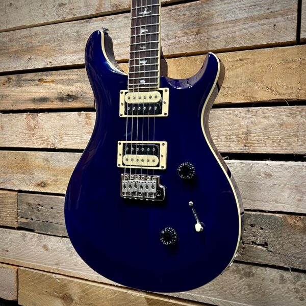 PRS SE Standard 24 Electric Guitar - Translucent Blue - Angle 2