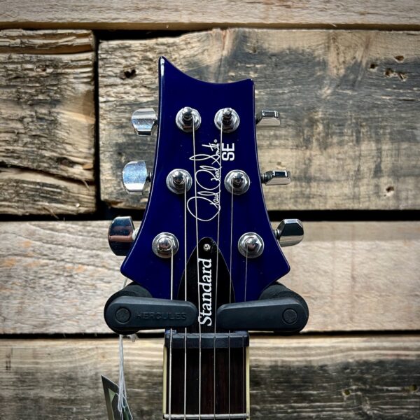 PRS SE Standard 24 Electric Guitar - Translucent Blue - Headstock