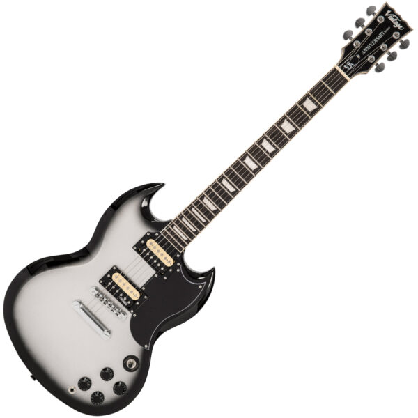 Vintage VS6SVB 25th Anniversary Series Electric Guitar - Silver Burst
