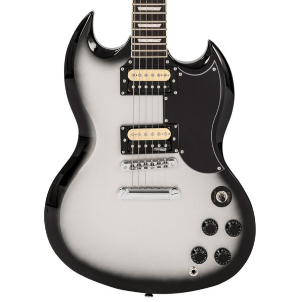 Vintage VS6SVB 25th Anniversary Series Electric Guitar - Silver Burst - Body