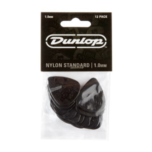 Dunlop Nylon Standard Guitar Plectrum 12 Pack - 1.0mm - Pack