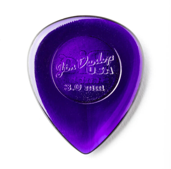 Dunlop Lexan Big Stubby Guitar Plectrum - 3.0mm - Back