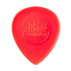 Dunlop Lexan Big Stubby Guitar Plectrum - 1.0mm - Front