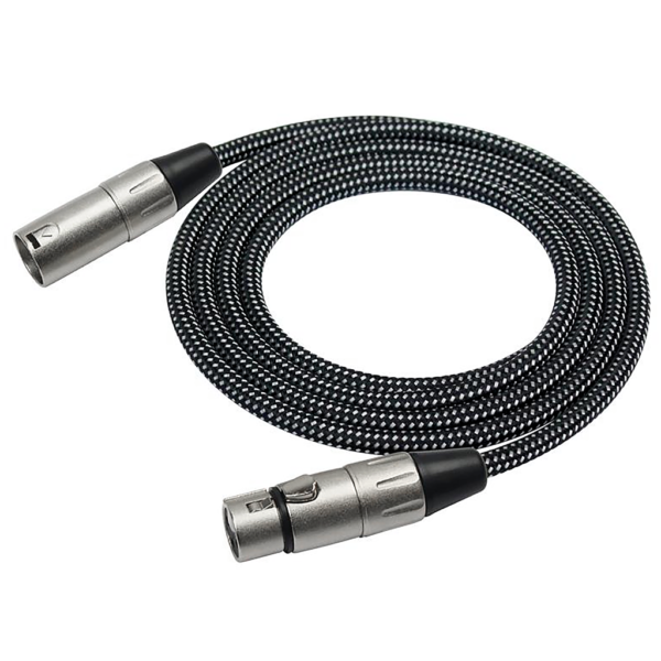Kirlin Woven Microphone Lead XLR to XLR - 20ft/6m - Cable