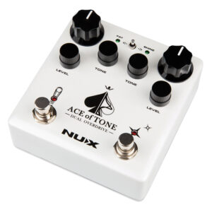 NuX Ace of Tone Dual Stacked Overdrive Pedal - Angle