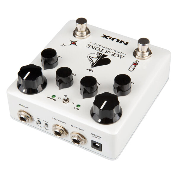 NuX Ace of Tone Dual Stacked Overdrive Pedal - Back