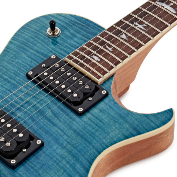 PRS SE Zach Myers Signature Semi-Hollow Electric Guitar - Myers Blue - Frets