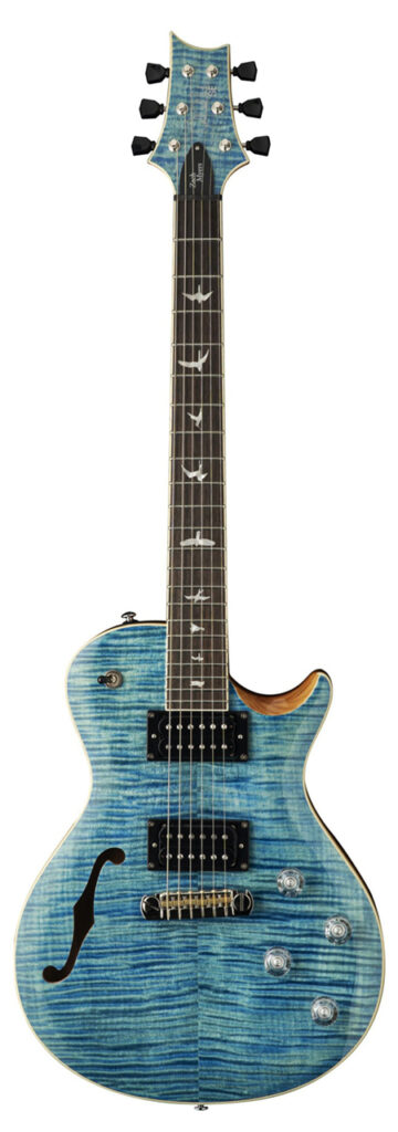 PRS SE Zach Myers Signature Semi-Hollow Electric Guitar - Myers Blue - Full