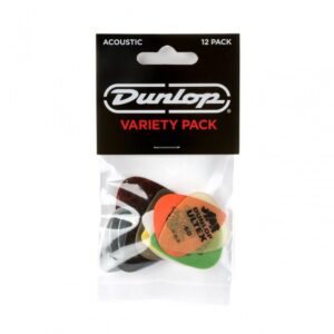 Dunlop Acoustic Guitar Plectrum Variety 12 Pack