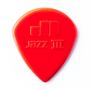 Dunlop Nylon Jazz III Red Guitar Plectrum - 1.14mm