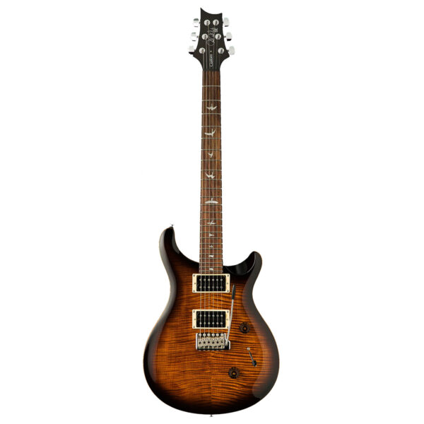 PRS SE Custom 24 Electric Guitar - Black Gold Burst - Front