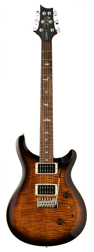 PRS SE Custom 24 Electric Guitar - Black Gold Burst - Full