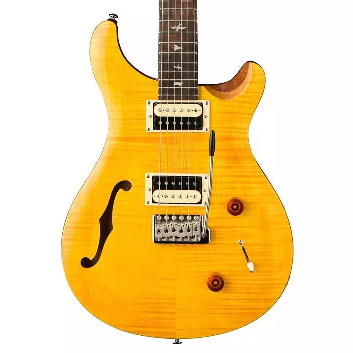 PRS SE Custom 22 SemiHollow Electric Guitar Santana Yellow Zebra Muzik