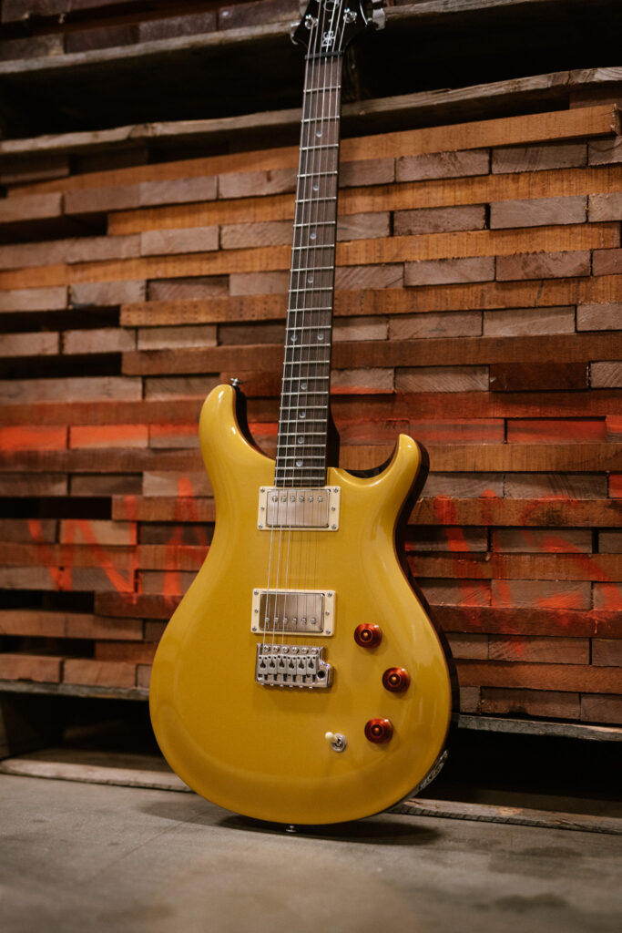 PRS SE DGT David Grissom Signature Electric Guitar - Gold Top - Promo 2