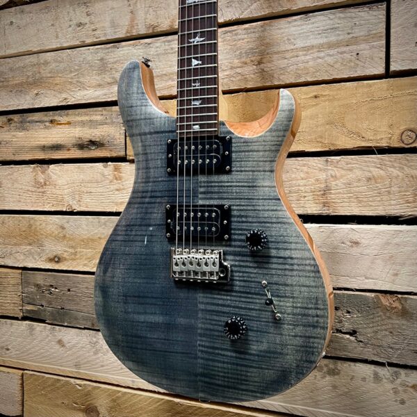 PRS SE Custom 24 Electric Guitar - Charcoal - Angle 2
