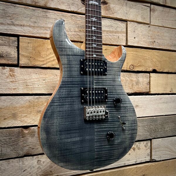 PRS SE Custom 24 Electric Guitar - Charcoal - Angle