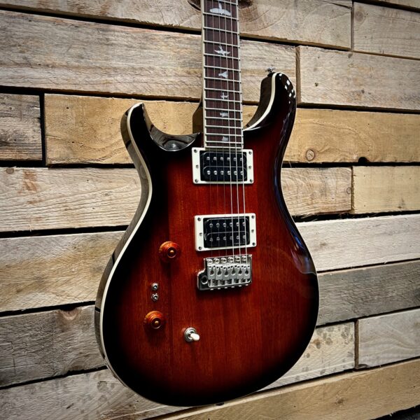 PRS SE Standard 24-08 Left Handed Electric Guitar - Tobacco Sunburst - Angle