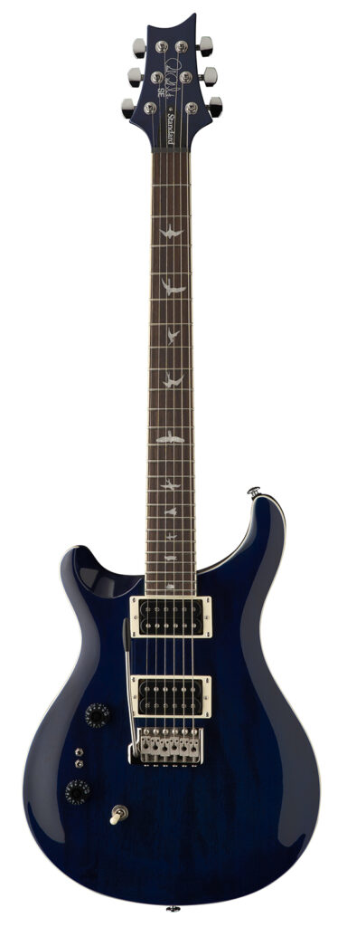 PRS SE Standard 24-08 Left Handed Electric Guitar - Translucent Blue - Full
