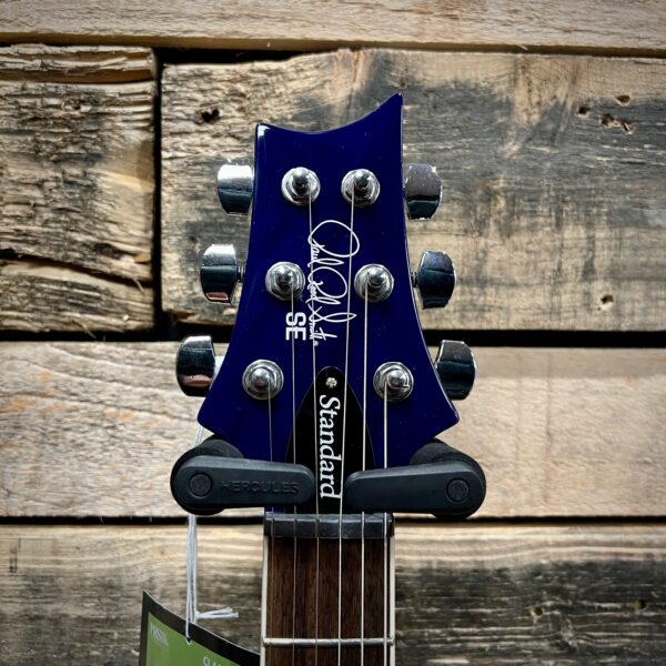 PRS SE Standard 24-08 Left Handed Electric Guitar - Translucent Blue - Headstock