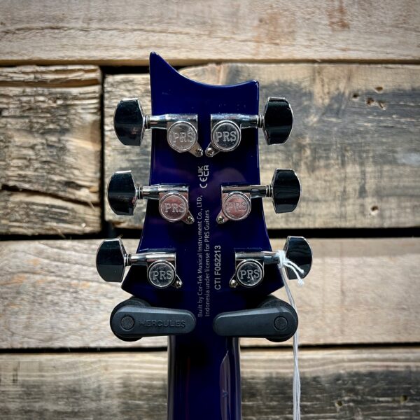 PRS SE Standard 24-08 Left Handed Electric Guitar - Translucent Blue - Machine Heads