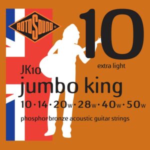 Rotosound JK10 Jumbo King Acoustic Guitar Strings - Extra Light - 10-50
