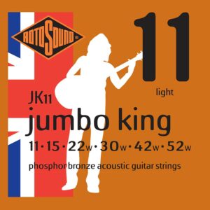 Rotosound JK11 Jumbo King Acoustic Guitar Strings - Light - 11-52
