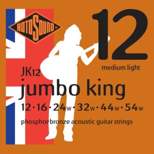 Rotosound JK12 Jumbo King Acoustic Guitar Strings - Medium Light - 12-54