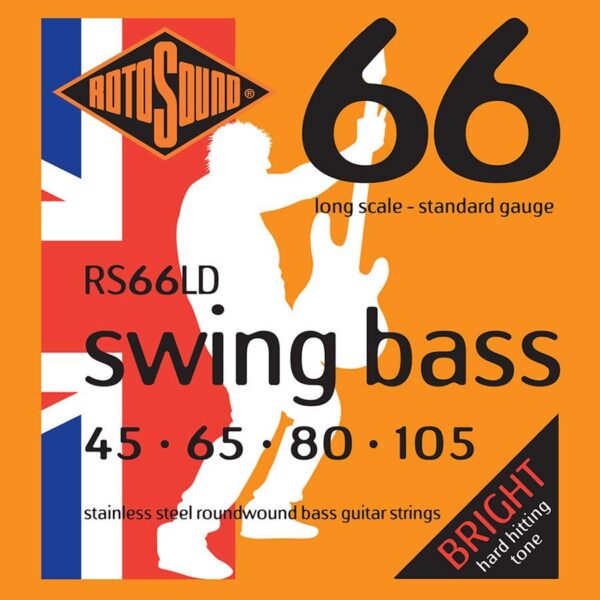 Rotosound RS66LD Swing Bass 66 Bass Guitar Strings - Standard - 45-105