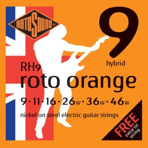 Rotosound Roto Orange Electric Guitar Strings - Hybrid - 9-46
