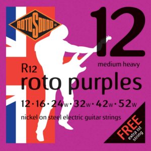 Rotosound Roto Purples Electric Guitar Strings - Medium Heavy - 12-52