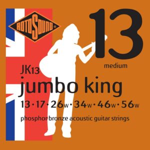 Rotosound JK13 Jumbo King Acoustic Guitar Strings - Medium - 13-56