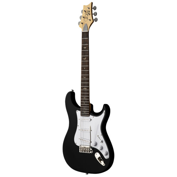 PRS SE John Mayer Silver Sky Rosewood Fingerboard - Piano Black - Angle