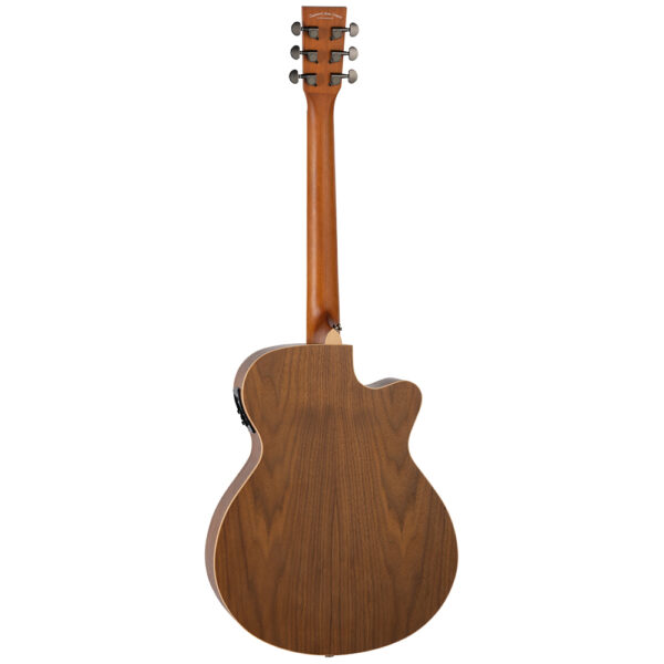 Tanglewood TR SFCE BW LH Reunion Series Cutaway Left-Handed Electro-Acoustic Guitar - Back