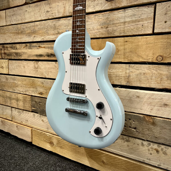 PRS SE Starla Stoptail Electric Guitar (Pre-Owned) - Powder Blue - Angle 2