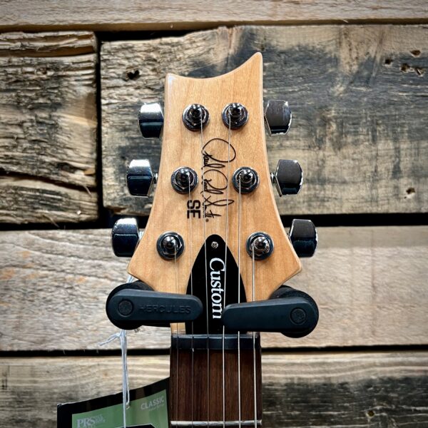 PRS SE Custom 24 Left Handed Electric Guitar - Faded Blue Burst - Headstock