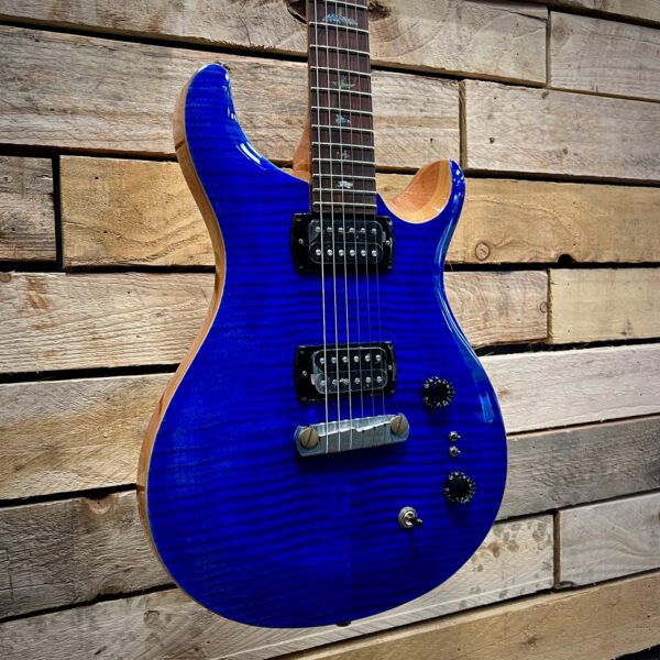 PRS SE Paul's Guitar - Faded Blue -Angle