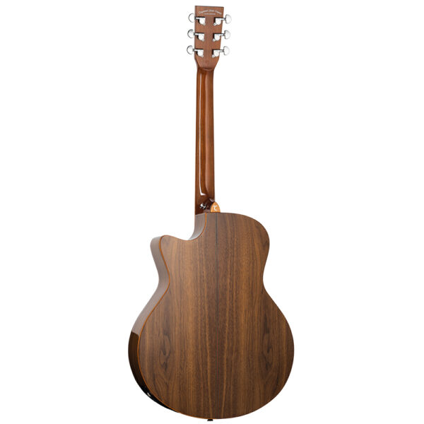 Tanglewood TW4 E VC BW Winterleaf Series Cutaway Electro-Acoustic Guitar - Black Walnut - Back