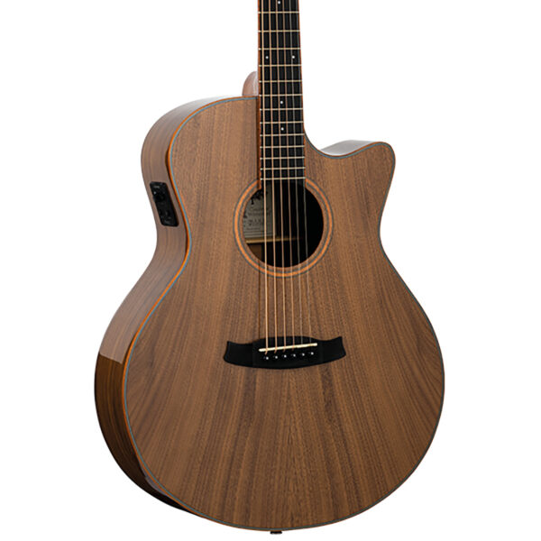 Tanglewood TW4 E VC BW Winterleaf Series Cutaway Electro-Acoustic Guitar - Black Walnut - Body