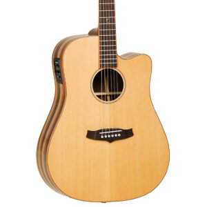 Tanglewood TJ5 CE Java Series Dreadnought Cutaway Electro-Acoustic Guitar - Body
