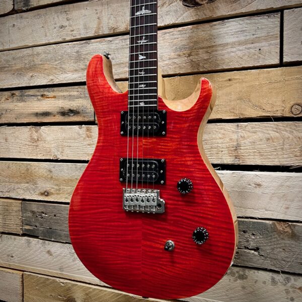 PRS SE CE 24 Electric Guitar - Blood Orange - Angle 2