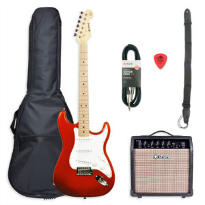 Chord CAL63 Electric Guitar Starter Pack - Metallic Red